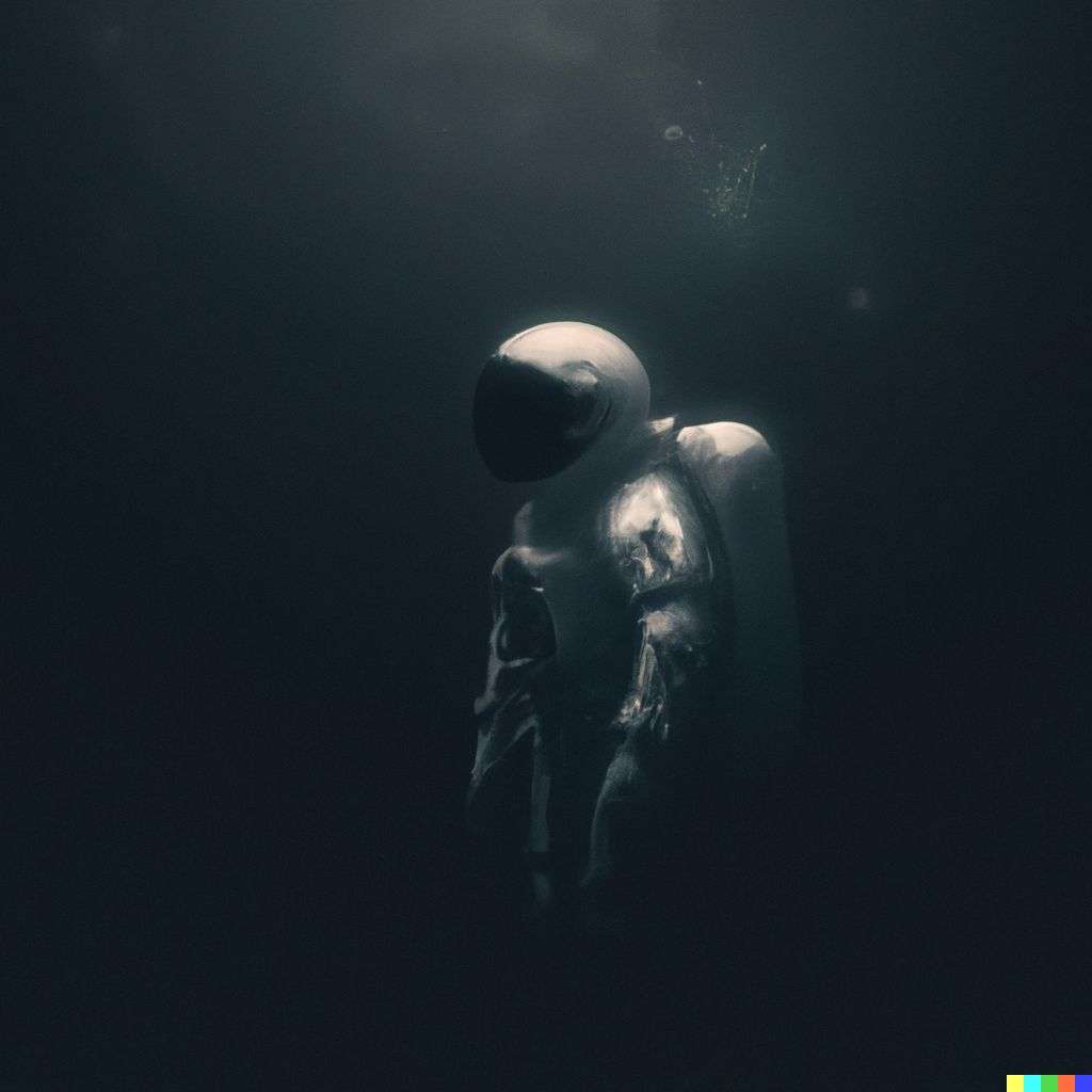 an astronaut, digital art, ethereal
